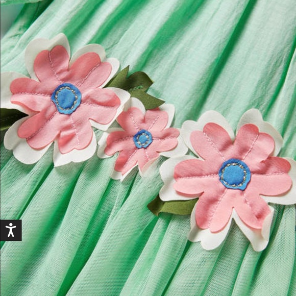 NWT Mini Boden Flower Appliqué Dress - Picture 3 of 11